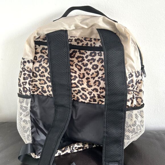 APL Athletic Propulsion Labs All-Purpose Packable Travel Backpack Beige/Cheetah - Picture 4 of 5